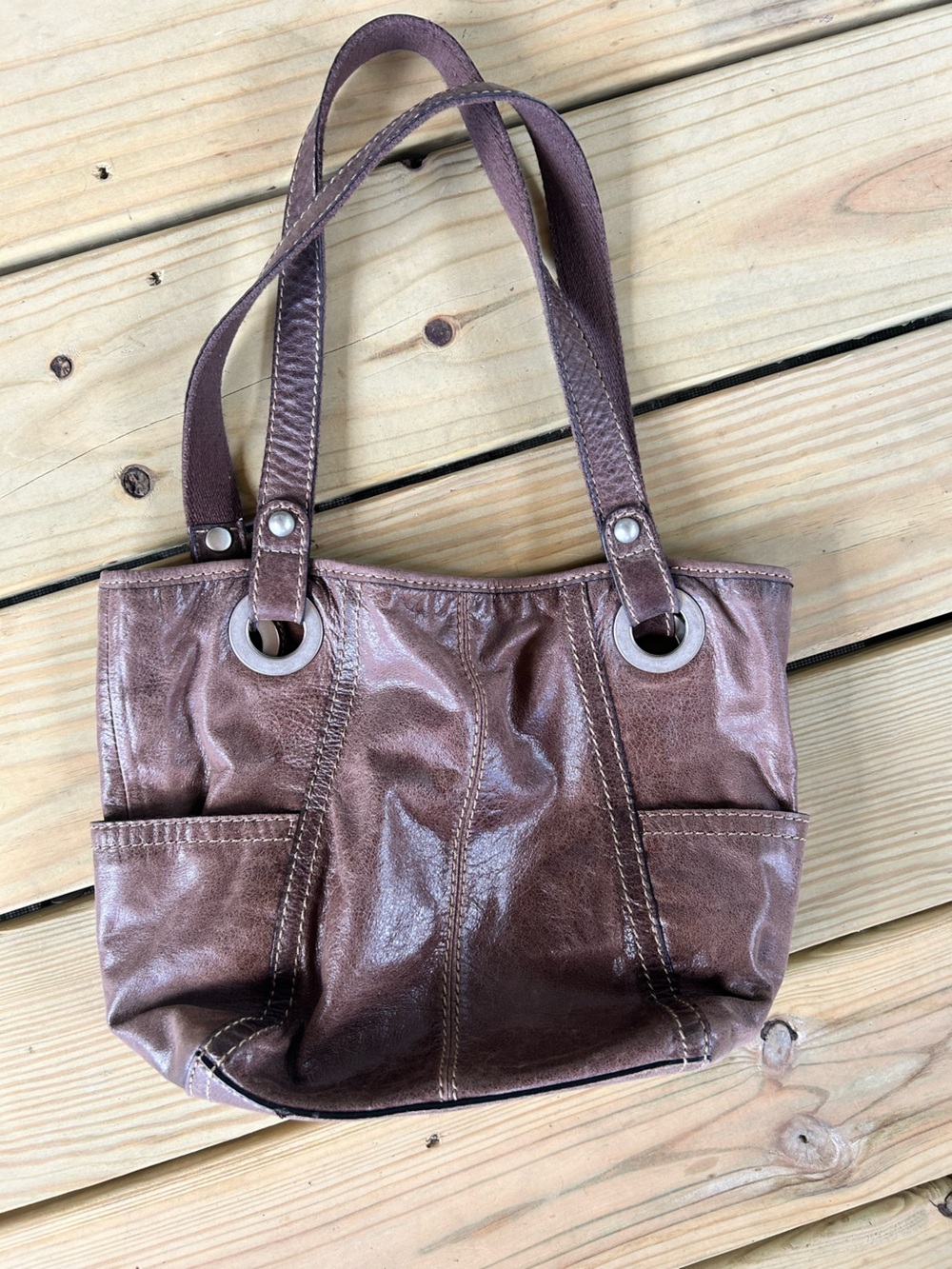 Women's Fossil Brown Tote Handbag